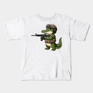 Tactical Crocodile Operator Kids T-Shirt